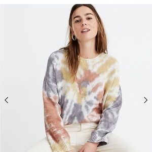 Madewell Tie-Dye Westford Pullover Sweater